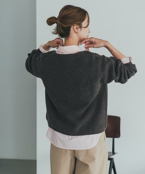 URBAN RESEARCH DOORS / アーバンリサーチ ドアーズ ニット・セーター | ハミルトンウール畦ボートネックプルオーバー | 詳細11