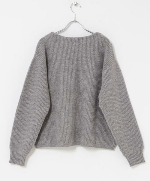 URBAN RESEARCH DOORS / アーバンリサーチ ドアーズ ニット・セーター | ハミルトンウール畦ボートネックプルオーバー | 詳細28