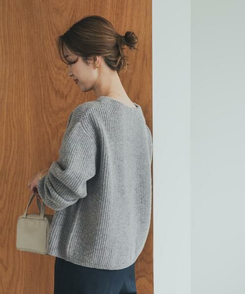 URBAN RESEARCH DOORS / アーバンリサーチ ドアーズ ニット・セーター | ハミルトンウール畦ボートネックプルオーバー | 詳細21