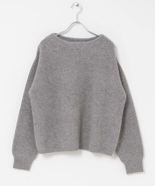 URBAN RESEARCH DOORS / アーバンリサーチ ドアーズ ニット・セーター | ハミルトンウール畦ボートネックプルオーバー | 詳細26