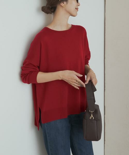 URBAN RESEARCH DOORS / アーバンリサーチ ドアーズ ニット・セーター | ウォッシャブルウールワイドプルオーバー | 詳細5