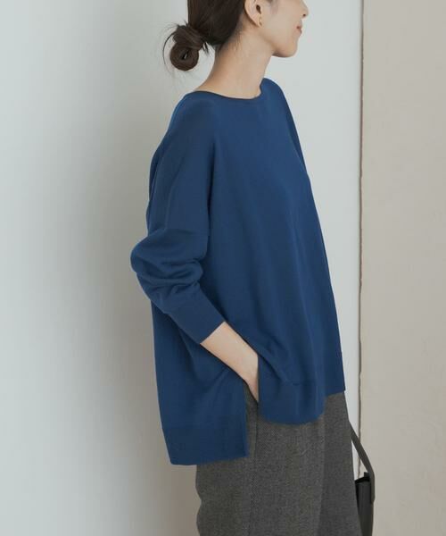 URBAN RESEARCH DOORS / アーバンリサーチ ドアーズ ニット・セーター | ウォッシャブルウールワイドプルオーバー | 詳細13