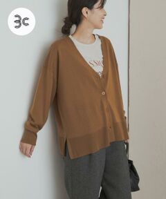 URBAN RESEARCH DOORS / アーバンリサーチ ドアーズ カーディガン・ボレロ | ウォッシャブルウールVネックワイドカーディガン