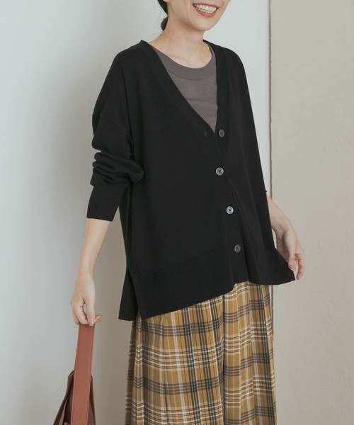 URBAN RESEARCH DOORS / アーバンリサーチ ドアーズ カーディガン・ボレロ | ウォッシャブルウールVネックワイドカーディガン | 詳細6