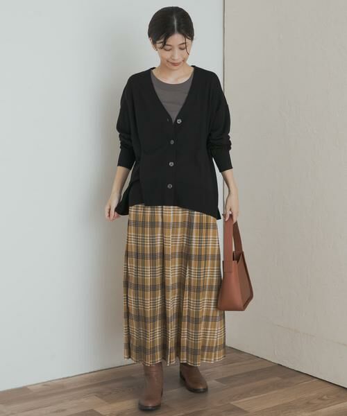 URBAN RESEARCH DOORS / アーバンリサーチ ドアーズ カーディガン・ボレロ | ウォッシャブルウールVネックワイドカーディガン | 詳細7