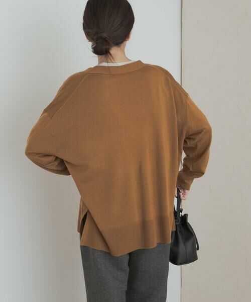 URBAN RESEARCH DOORS / アーバンリサーチ ドアーズ カーディガン・ボレロ | ウォッシャブルウールVネックワイドカーディガン | 詳細20