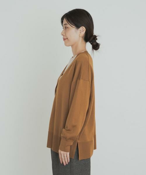 URBAN RESEARCH DOORS / アーバンリサーチ ドアーズ カーディガン・ボレロ | ウォッシャブルウールVネックワイドカーディガン | 詳細27