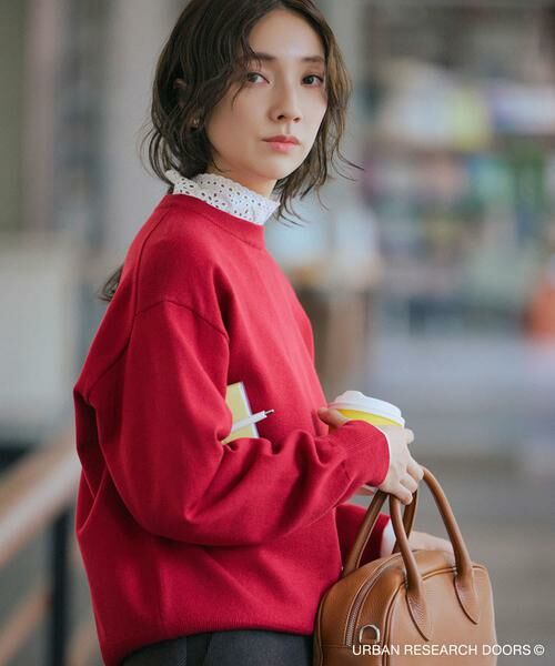 URBAN RESEARCH DOORS / アーバンリサーチ ドアーズ ニット・セーター | 『仁村紗和さん着用』『UR TECH 200日ニット』スウェットライクプルオーバー | 詳細1