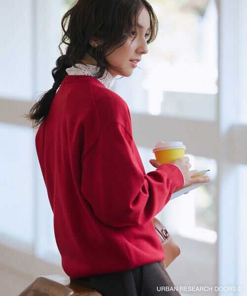 URBAN RESEARCH DOORS / アーバンリサーチ ドアーズ ニット・セーター | 『仁村紗和さん着用』『UR TECH 200日ニット』スウェットライクプルオーバー | 詳細2