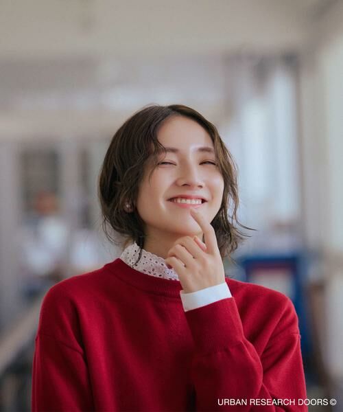 URBAN RESEARCH DOORS / アーバンリサーチ ドアーズ ニット・セーター | 『仁村紗和さん着用』『UR TECH 200日ニット』スウェットライクプルオーバー | 詳細3