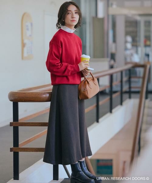 URBAN RESEARCH DOORS / アーバンリサーチ ドアーズ ニット・セーター | 『仁村紗和さん着用』『UR TECH 200日ニット』スウェットライクプルオーバー | 詳細4