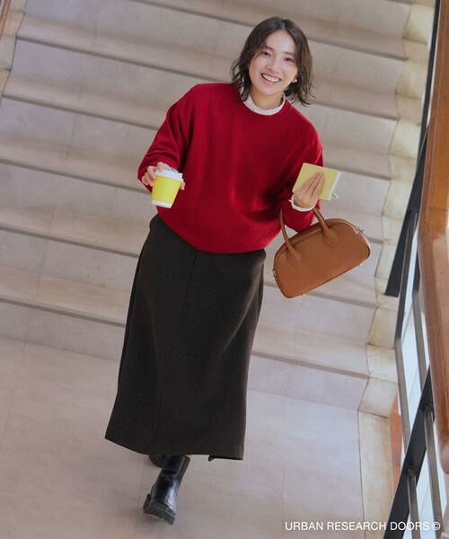URBAN RESEARCH DOORS / アーバンリサーチ ドアーズ ニット・セーター | 『仁村紗和さん着用』『UR TECH 200日ニット』スウェットライクプルオーバー | 詳細5