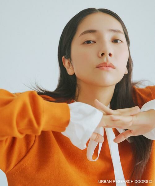 URBAN RESEARCH DOORS / アーバンリサーチ ドアーズ ニット・セーター | 『仁村紗和さん着用』『UR TECH 200日ニット』スウェットライクプルオーバー | 詳細11