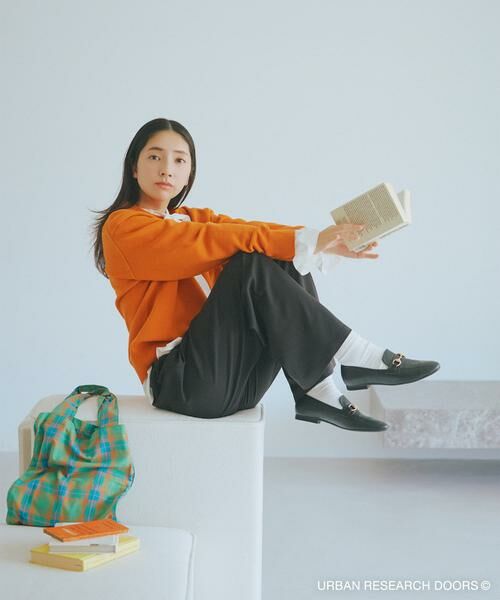 URBAN RESEARCH DOORS / アーバンリサーチ ドアーズ ニット・セーター | 『仁村紗和さん着用』『UR TECH 200日ニット』スウェットライクプルオーバー | 詳細12