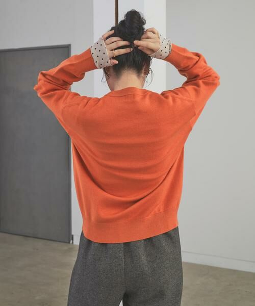 URBAN RESEARCH DOORS / アーバンリサーチ ドアーズ ニット・セーター | 『仁村紗和さん着用』『UR TECH 200日ニット』スウェットライクプルオーバー | 詳細16