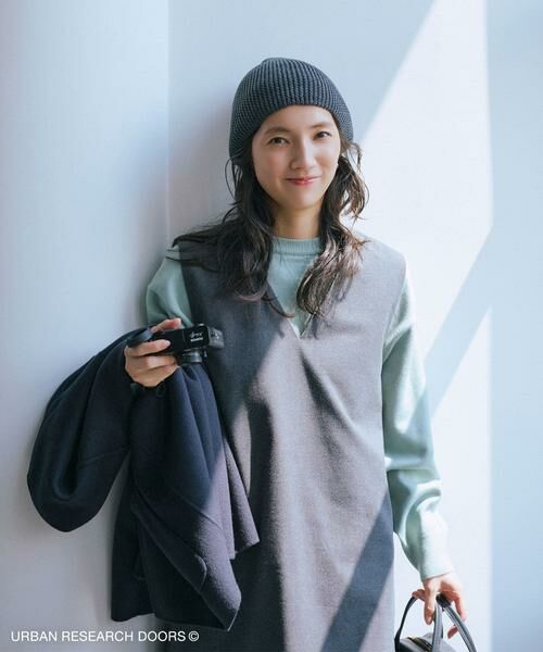 URBAN RESEARCH DOORS / アーバンリサーチ ドアーズ ニット・セーター | 『仁村紗和さん着用』『UR TECH 200日ニット』スウェットライクプルオーバー | 詳細20