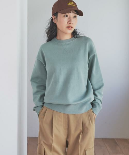 URBAN RESEARCH DOORS / アーバンリサーチ ドアーズ ニット・セーター | 『仁村紗和さん着用』『UR TECH 200日ニット』スウェットライクプルオーバー | 詳細25