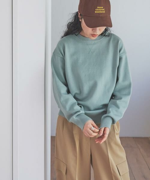 URBAN RESEARCH DOORS / アーバンリサーチ ドアーズ ニット・セーター | 『仁村紗和さん着用』『UR TECH 200日ニット』スウェットライクプルオーバー | 詳細26