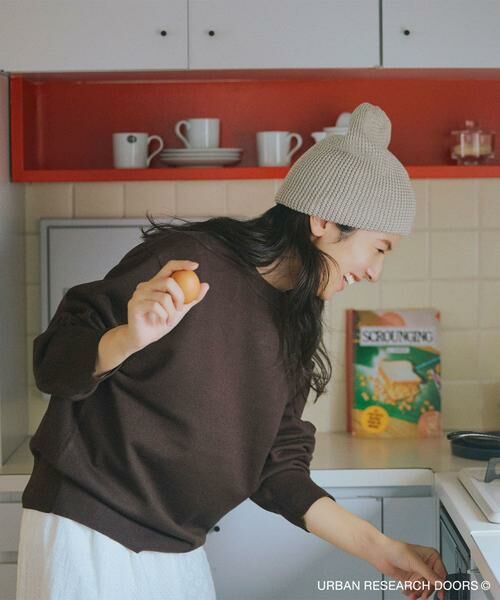 URBAN RESEARCH DOORS / アーバンリサーチ ドアーズ ニット・セーター | 『仁村紗和さん着用』『UR TECH 200日ニット』スウェットライクプルオーバー | 詳細29
