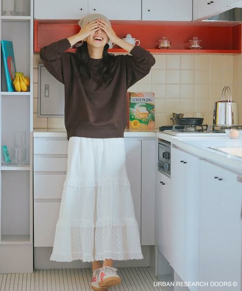 URBAN RESEARCH DOORS / アーバンリサーチ ドアーズ ニット・セーター | 『仁村紗和さん着用』『UR TECH 200日ニット』スウェットライクプルオーバー | 詳細30