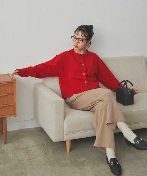 URBAN RESEARCH DOORS / アーバンリサーチ ドアーズ カーディガン・ボレロ | 『仁村紗和さん着用』『UR TECH 200日ニット』リングドットカーディガン | 詳細2