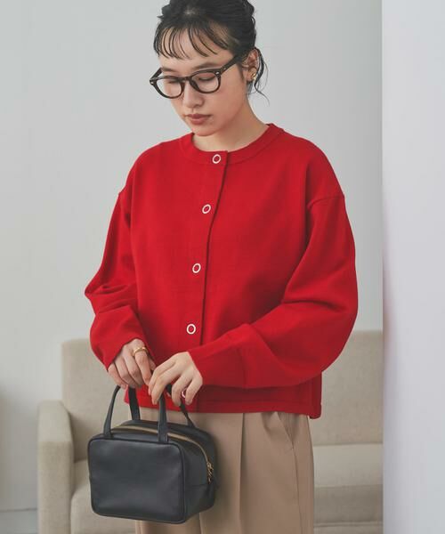 URBAN RESEARCH DOORS / アーバンリサーチ ドアーズ カーディガン・ボレロ | 『仁村紗和さん着用』『UR TECH 200日ニット』リングドットカーディガン | 詳細3