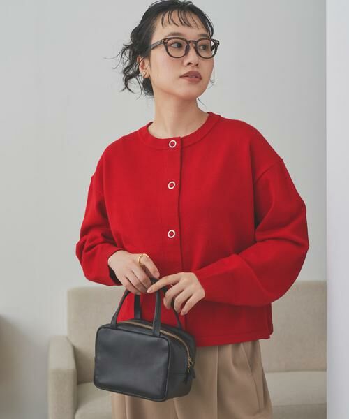 URBAN RESEARCH DOORS / アーバンリサーチ ドアーズ カーディガン・ボレロ | 『仁村紗和さん着用』『UR TECH 200日ニット』リングドットカーディガン | 詳細5