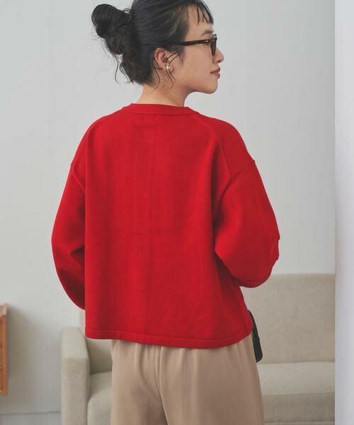 URBAN RESEARCH DOORS / アーバンリサーチ ドアーズ カーディガン・ボレロ | 『仁村紗和さん着用』『UR TECH 200日ニット』リングドットカーディガン | 詳細6