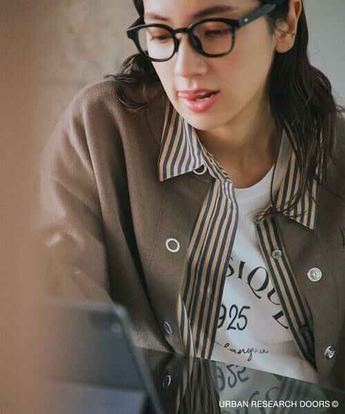 URBAN RESEARCH DOORS / アーバンリサーチ ドアーズ カーディガン・ボレロ | 『仁村紗和さん着用』『UR TECH 200日ニット』リングドットカーディガン | 詳細13