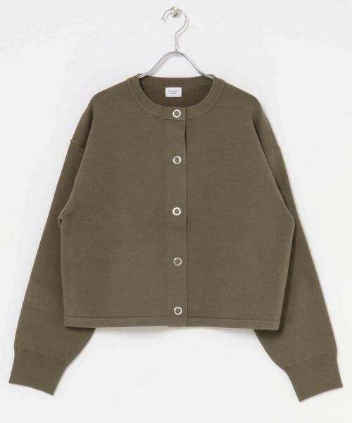 URBAN RESEARCH DOORS / アーバンリサーチ ドアーズ カーディガン・ボレロ | 『仁村紗和さん着用』『UR TECH 200日ニット』リングドットカーディガン | 詳細14