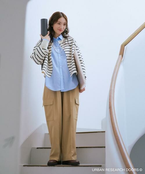 URBAN RESEARCH DOORS / アーバンリサーチ ドアーズ カーディガン・ボレロ | 『仁村紗和さん着用』『UR TECH 200日ニット』リングドットカーディガン | 詳細23