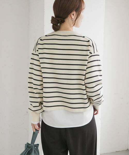 URBAN RESEARCH DOORS / アーバンリサーチ ドアーズ カーディガン・ボレロ | 『仁村紗和さん着用』『UR TECH 200日ニット』リングドットカーディガン | 詳細26