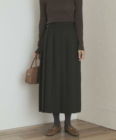 URBAN RESEARCH DOORS / アーバンリサーチ ドアーズ スカート | 『UR TECH SMOOTHLUXE』片ヒダプリーツスカート