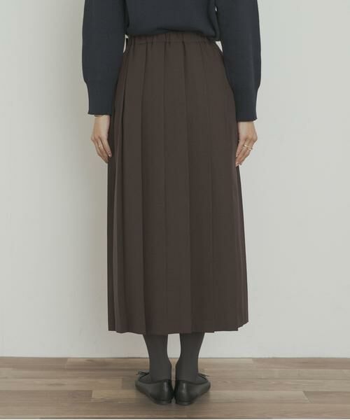 URBAN RESEARCH DOORS / アーバンリサーチ ドアーズ スカート | 『UR TECH SMOOTHLUXE』片ヒダプリーツスカート | 詳細10