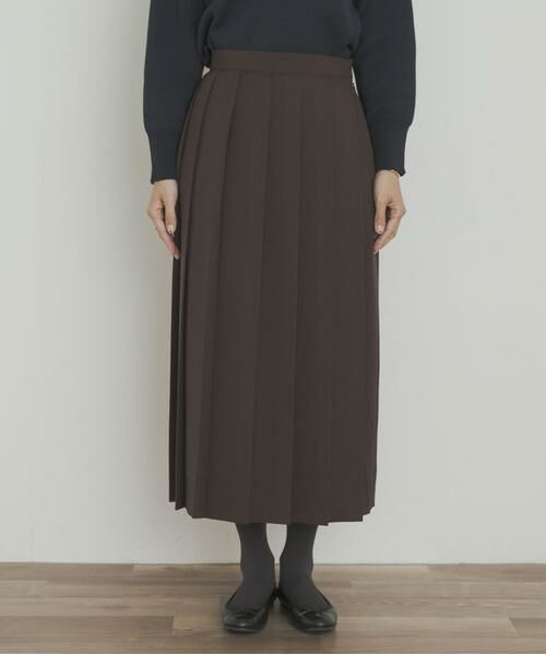 URBAN RESEARCH DOORS / アーバンリサーチ ドアーズ スカート | 『UR TECH SMOOTHLUXE』片ヒダプリーツスカート | 詳細8