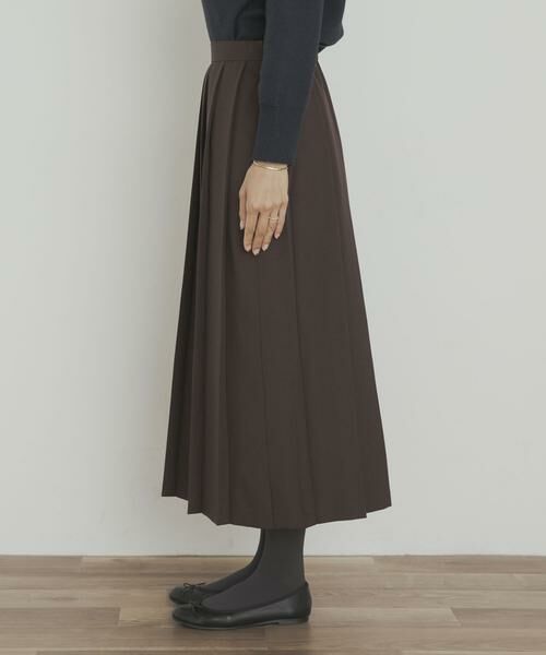 URBAN RESEARCH DOORS / アーバンリサーチ ドアーズ スカート | 『UR TECH SMOOTHLUXE』片ヒダプリーツスカート | 詳細9