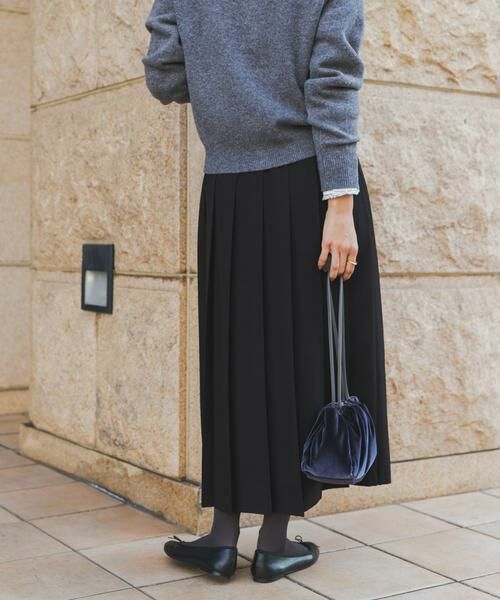 URBAN RESEARCH DOORS / アーバンリサーチ ドアーズ スカート | 『UR TECH SMOOTHLUXE』片ヒダプリーツスカート | 詳細18