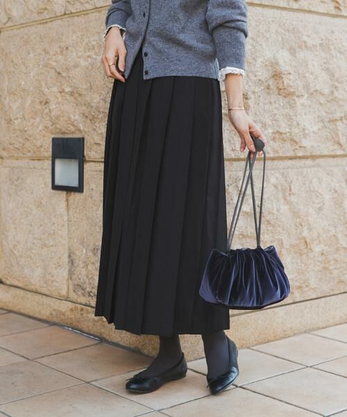 URBAN RESEARCH DOORS / アーバンリサーチ ドアーズ スカート | 『UR TECH SMOOTHLUXE』片ヒダプリーツスカート | 詳細19