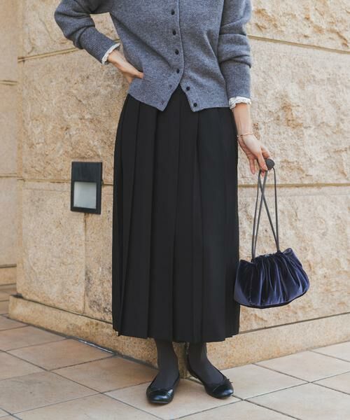 URBAN RESEARCH DOORS / アーバンリサーチ ドアーズ スカート | 『UR TECH SMOOTHLUXE』片ヒダプリーツスカート | 詳細20