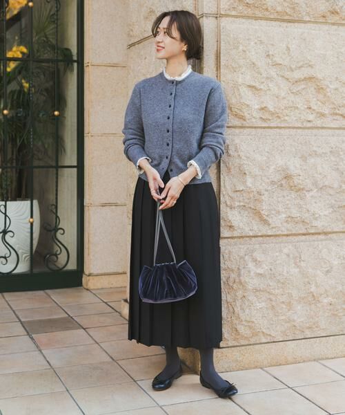 URBAN RESEARCH DOORS / アーバンリサーチ ドアーズ スカート | 『UR TECH SMOOTHLUXE』片ヒダプリーツスカート | 詳細23