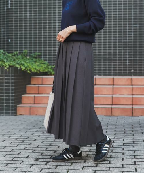 URBAN RESEARCH DOORS / アーバンリサーチ ドアーズ スカート | 『UR TECH SMOOTHLUXE』片ヒダプリーツスカート | 詳細30