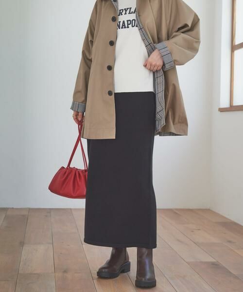 URBAN RESEARCH DOORS / アーバンリサーチ ドアーズ スカート | 『仁村紗和さん着用』『UR TECH 200日ニット』ストレートスカート | 詳細8