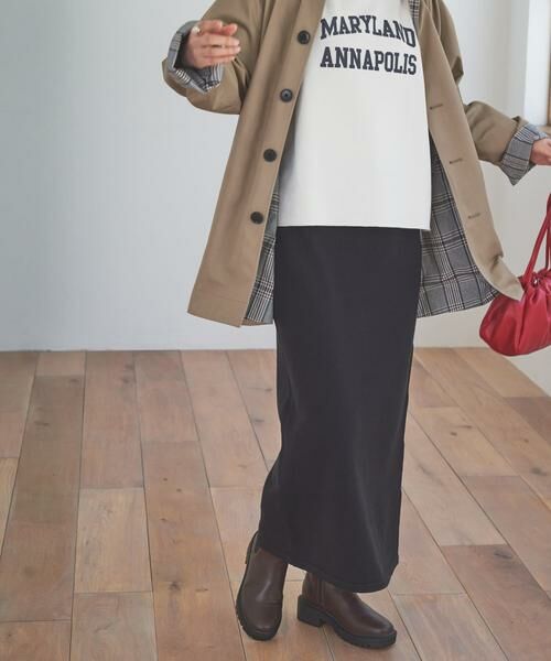 URBAN RESEARCH DOORS / アーバンリサーチ ドアーズ スカート | 『仁村紗和さん着用』『UR TECH 200日ニット』ストレートスカート | 詳細11