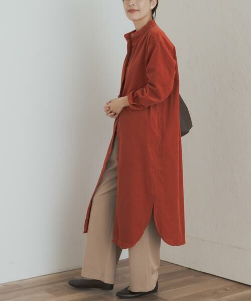 URBAN RESEARCH DOORS / アーバンリサーチ ドアーズ ワンピース | 『WEB/一部店舗限定カラー』『UR TECH』コーデュロイシャツワンピース | 詳細1