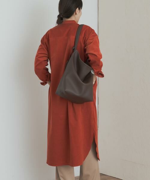 URBAN RESEARCH DOORS / アーバンリサーチ ドアーズ ワンピース | 『WEB/一部店舗限定カラー』『UR TECH』コーデュロイシャツワンピース | 詳細2