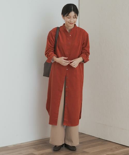 URBAN RESEARCH DOORS / アーバンリサーチ ドアーズ ワンピース | 『WEB/一部店舗限定カラー』『UR TECH』コーデュロイシャツワンピース | 詳細5