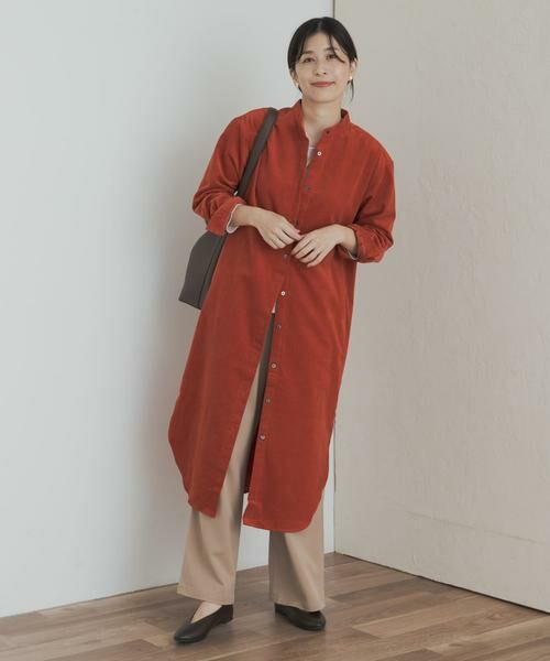 URBAN RESEARCH DOORS / アーバンリサーチ ドアーズ ワンピース | 『WEB/一部店舗限定カラー』『UR TECH』コーデュロイシャツワンピース | 詳細6