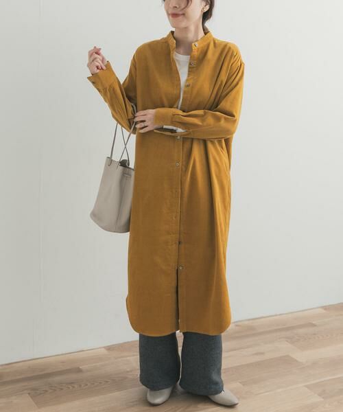 URBAN RESEARCH DOORS / アーバンリサーチ ドアーズ ワンピース | 『WEB/一部店舗限定カラー』『UR TECH』コーデュロイシャツワンピース | 詳細20