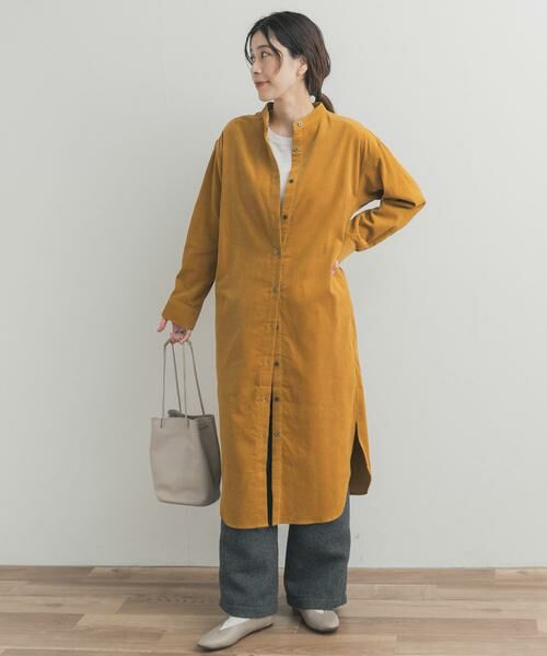 URBAN RESEARCH DOORS / アーバンリサーチ ドアーズ ワンピース | 『WEB/一部店舗限定カラー』『UR TECH』コーデュロイシャツワンピース | 詳細24