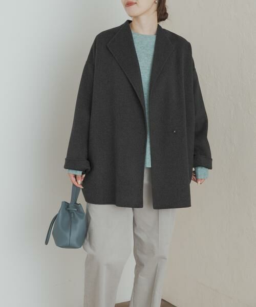 URBAN RESEARCH DOORS / アーバンリサーチ ドアーズ その他アウター | ウールリバーミドルガウンコート | 詳細1